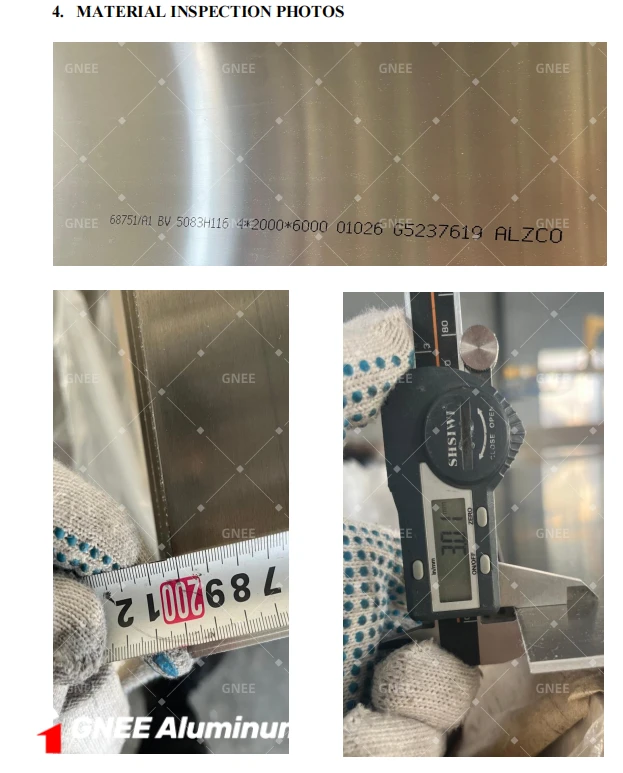 5083 H116 Marine Aluminum Plate 5083 H116 Marine Aluminum Plate
